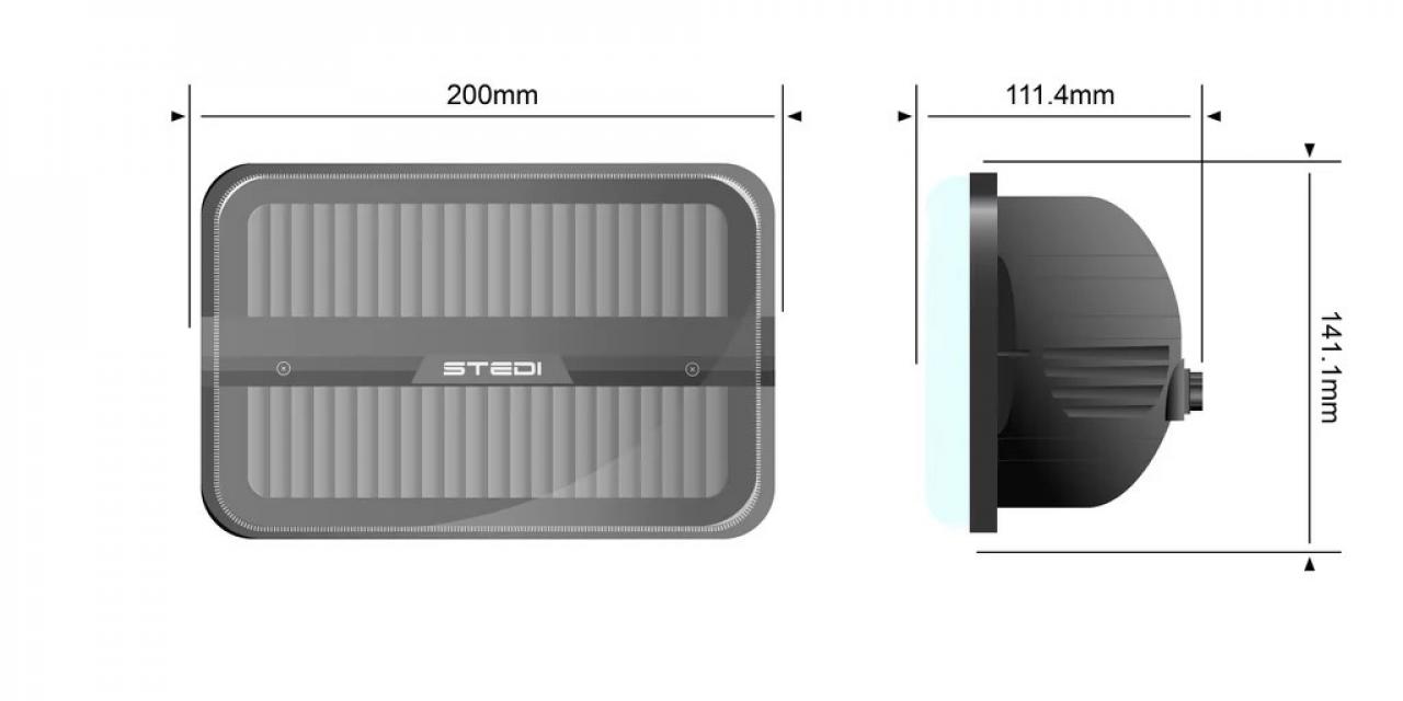 STEDI Homage Rectangle 7x5 Inch - (5700K)